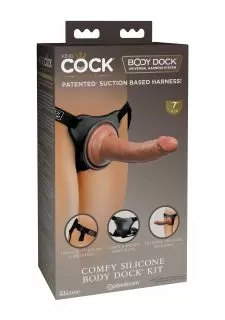 King Cock Elite Comfy Silicone Body Dock Kit