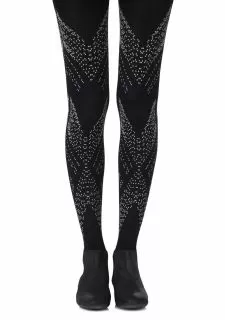 Zohara "You're My Darling Angle" Black Tights