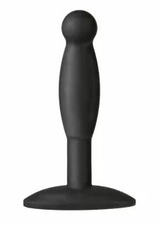 Platinum Premium Silicone Butt Plug - The Minis - Smooth - Black - M