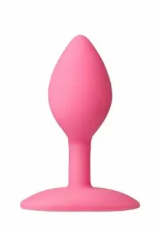 Platinum Premium Silicone - The Mini's Spade Small Butt Plug - Pink