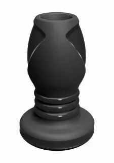 Platinum Premium - The Stretch Open Tunnel Butt Plug - Medium - Black