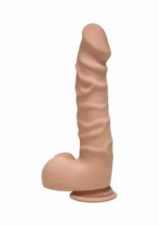 The D™ - Ragin' D - ULTRASKYN™ 7.5" Dildo with Balls - Caramel