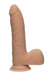 The D™ - Realistic D - ULTRASKYN™ Slim 7" Dildo with Balls - Vanilla