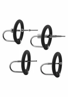KINK - Ring & Plug Set - Silicone & Stainless Steel Cock Accessory