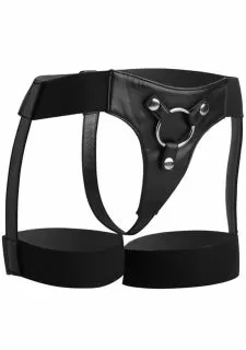 Strap U Bardot Elastic Strap On Harness With Thigh Cuffs