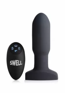 XR Brands 10X Inflatable + Vibrating Missile Silicone Anal Plug