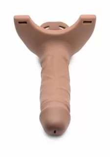 Size Matters Hollow Silicone Dildo Strap-on - Flesh