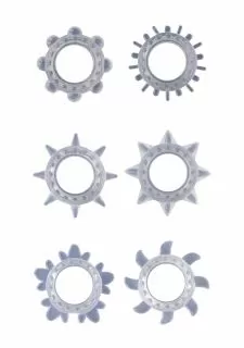 GC Cock Ring Set - Transparent