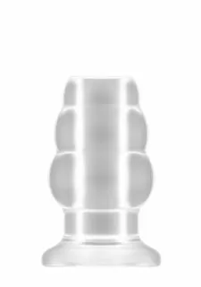 SONO No.49 - Small Hollow Tunnel Butt Plug - 3 Inch - Translucent