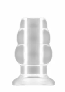 SONO No.50 - Medium Hollow Tunnel Butt Plug - 4 Inch - Translucent