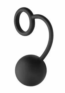 Tom of Finland Silicone Cock Ring with Heavy Anal Ball