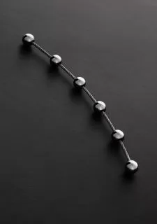 Shots - Steel Thai Anal Beads Stick (50x20x28mm)