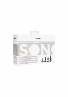 SONO NO. 80 4-Piece Butt Plug Set - Black