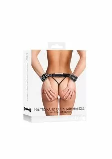 Graffiti Printed Handcuffs with Handle