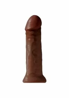 King Cock 11 Inch Dildo With Suction Cup-Brown
