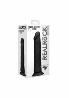 Real Rock Realistic Dildo with Suction Cup + Free Strap - On Harness-7 Inch