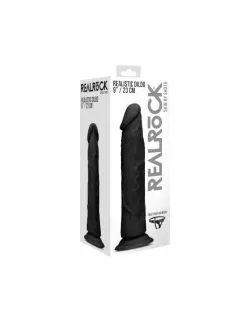 Real Rock Realistic Dildo with Suction Cup + Free Strap - On Harness-9 Inch
