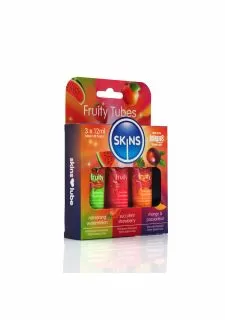 Skins Fruity Lubes Sampler Tubes (3 x 12ml)