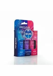 Skins Vital Lubes Sampler Tubes (3 x 12ml)